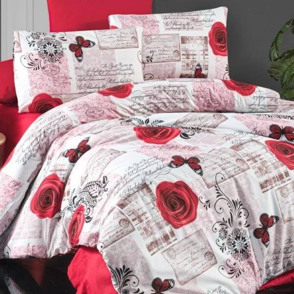 Bavlněný povlak na polštář 30x40 Red roses
