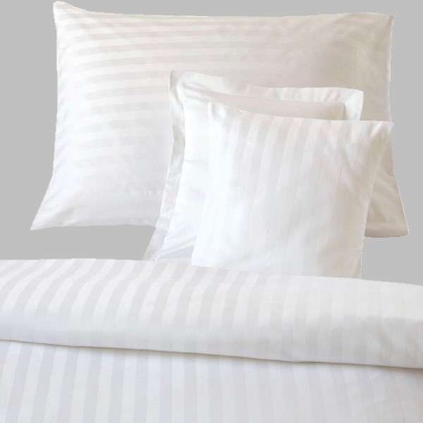 Povlak Atlas Gradl 30x40cm Bílý - mykaný 170g/m2, proužek 2cm, hotelový uzávěr