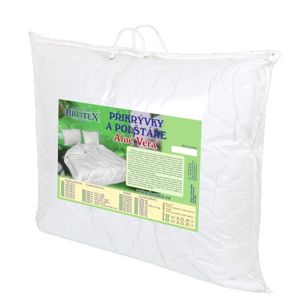 Polštář Aloe Vera 70x90cm 700g se zipem kuličky UNICO