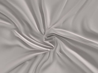 Světle šedé saténové prostěradlo 140x230 plachta bez gumy