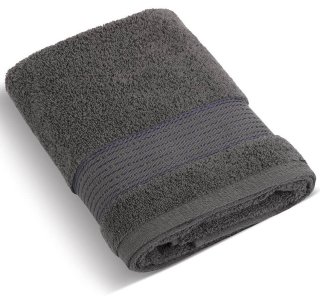 Froté ručník 50x100cm proužek 450g tmavě šedá