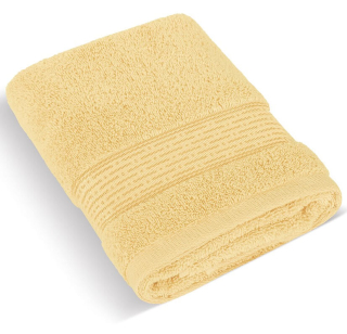 Froté ručník 50x100cm proužek 450g světle žlutá